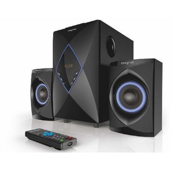 Imagem de Caixa de som 2.1 - e2800 - com subwoofer - cabo p2 - 26w/24w rms - pre