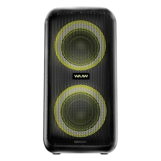 Imagem de Caixa de Som Acústica WAAW Infinite 200, Bluetooth, 160W RMS, TWS, 4 Alto-falantes, Até 12 horas, Preto - WAAW0035