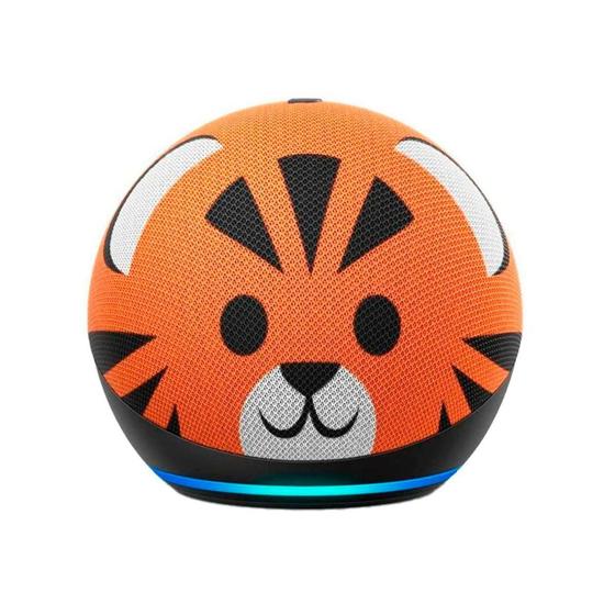 Imagem de Caixa De Som Amazon Echo Dot 4º Geração Kids Edition Tiger