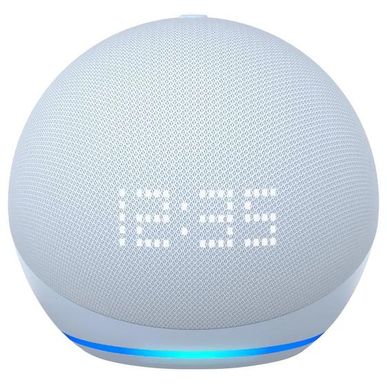 Imagem de Caixa de Som Amazon Echo Dot 5 Geração / Alexa / Relógio / Bluetooth - Azul