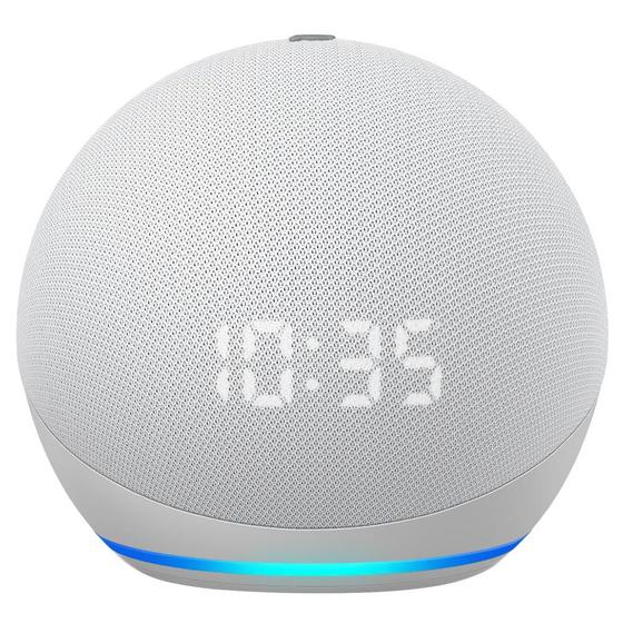 Imagem de Caixa de Som Amazon Echo Dot 5 Geração / Alexa / Relógio / Bluetooth - Branco