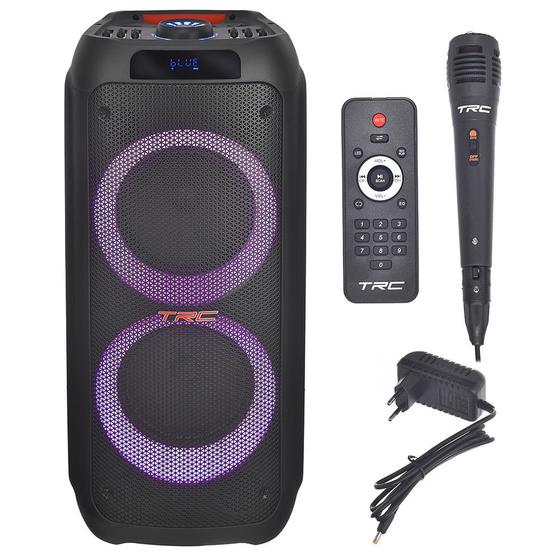 Imagem de Caixa de som amplificada 1000W RMS com Bluetooth Radio FM e Microfone - TRC 5590 - TRC