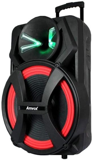 Imagem de Caixa de Som Amplificada 1100w Rms Bivolt Amvox Aca 1100 Dezoitão