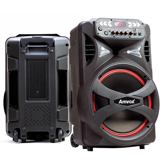 Caixa Som Amplificada Bluetooth 3000w Rms 6 Subwoofer Led 2