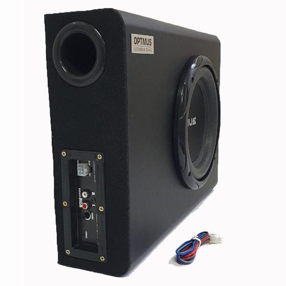 Caixa De Som Amplificada Automotiva Slim Sub 8 Polegadas Menor preço em Caixa De Som Amplificada Automotiva Slim Sub 8 Polegadas