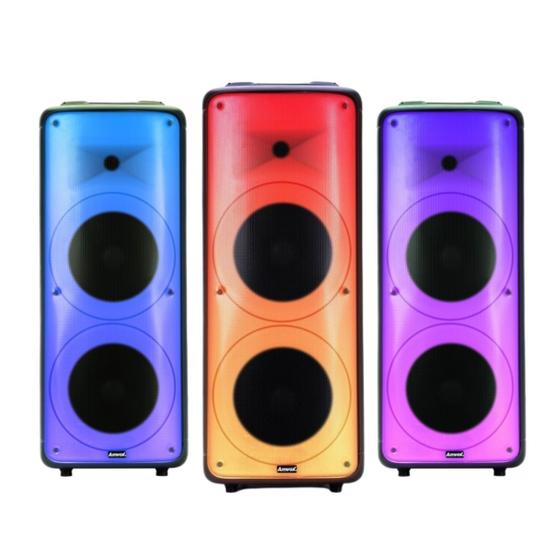 Caixa de Som Amplificada Bluetooth ACA 2000 Party Vox Prime Amvox Caixa de Som Bluetooth Caixa de Som Amplificada Bluetooth ACA 2000 Party Vox Prime Amvox Caixa de Som Bluetooth