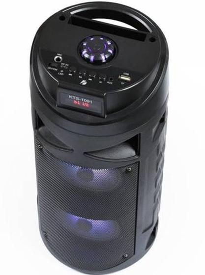 Imagem de Caixa de som Amplificada Bluetooth Bivolt Rádio FM livre uso e leve