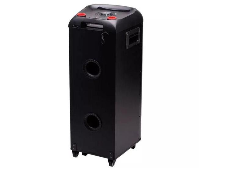 Imagem de Caixa de Som Amplificada Bluetooth Polyvox TWS C/2 Woofer 10”  Preta  Bivolt- XT-990T