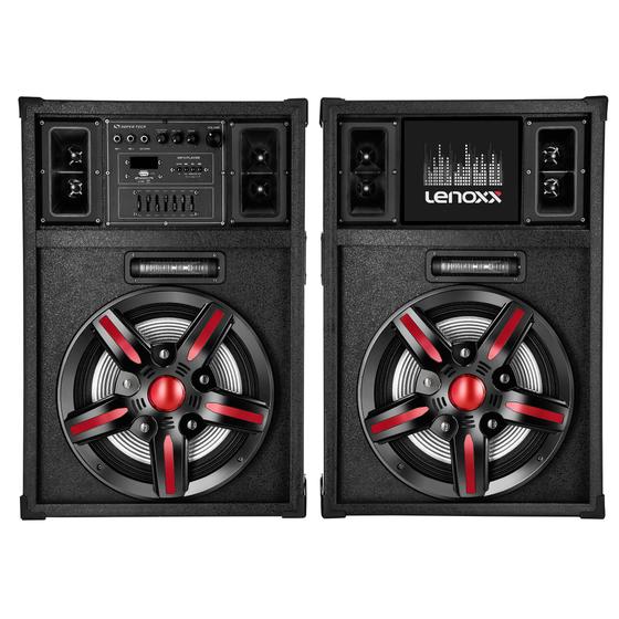 Caixa De Som Amplificada Dupla Lenoxx Ca 2000 - Caixa de Som Bluetooth ...