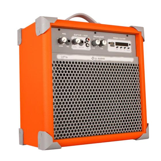 Imagem de Caixa De Som Amplificada Multiuso Up!6 Light Orange Fm/BT