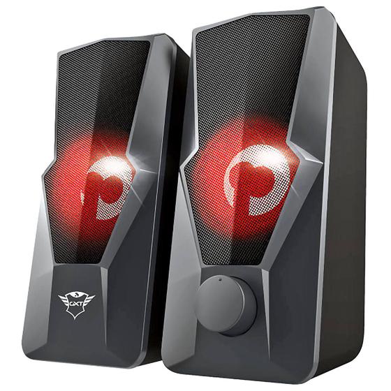 Caixa de Som Argus Illuminated 2.0 USB 20W Design Robusto Iluminação LED Pulsante Trust GXT 610 Menor preço em Caixa de Som Argus Illuminated 2.0 USB 20W Design Robusto Iluminação LED Pulsante Trust GXT 610