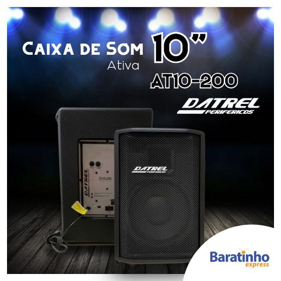 Imagem de Caixa de Som Ativa DATREL AT10-200 127v/220v