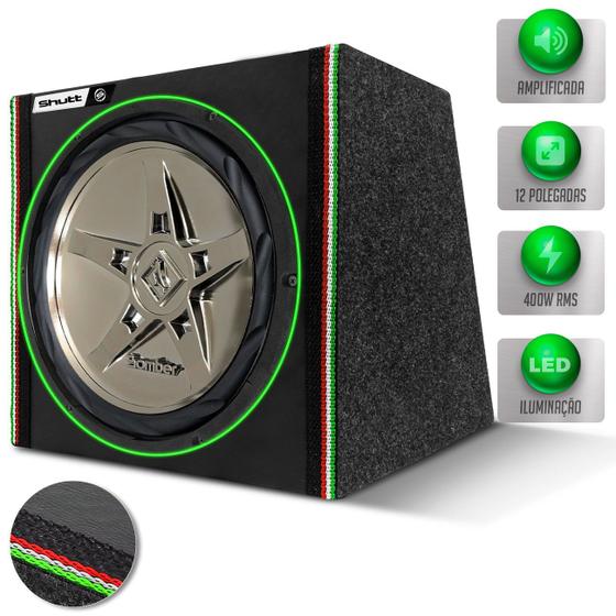 Caixa De Som Automotivo Bomber Subwoofer Edge 12 Polegadas 200w RMS