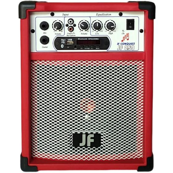 Imagem de Caixa De Som Bluet Mic Guitar 6 Pol. 30W Rms Cor Vermelho