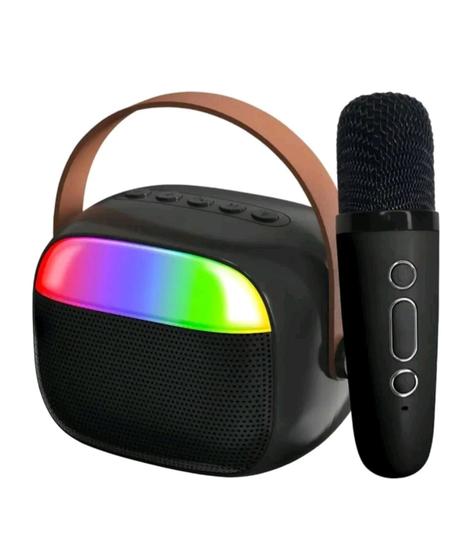 Imagem de Caixa de Som Bluetooth 10W com Karaokê e Microfone Sem Fio