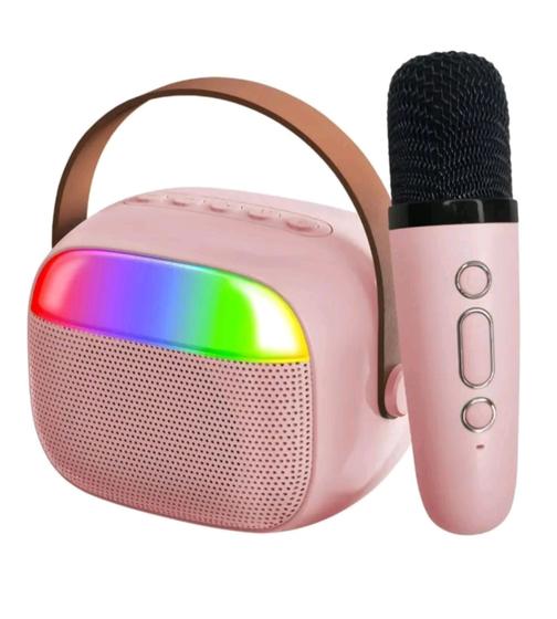 Imagem de Caixa de Som Bluetooth 10W Com Karaokê e Microfone Sem Fio LED