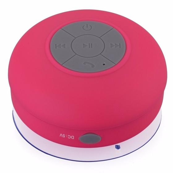 Imagem de Caixa de som Bluetooth a prova D agua Rosa