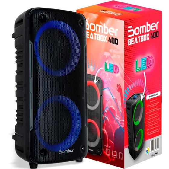 Imagem de Caixa de Som Bluetooth Bomber Beatbox 400 Rgb Android Ios
