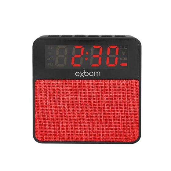 Imagem de Caixa De Som Bluetooth Com Relogio S-Mt3Bt Exbom
