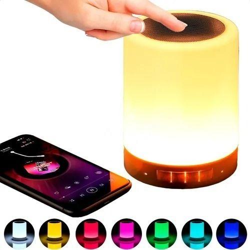 Imagem de Caixa de Som Bluetooth e Abajur com  Troca de Cores Touch 