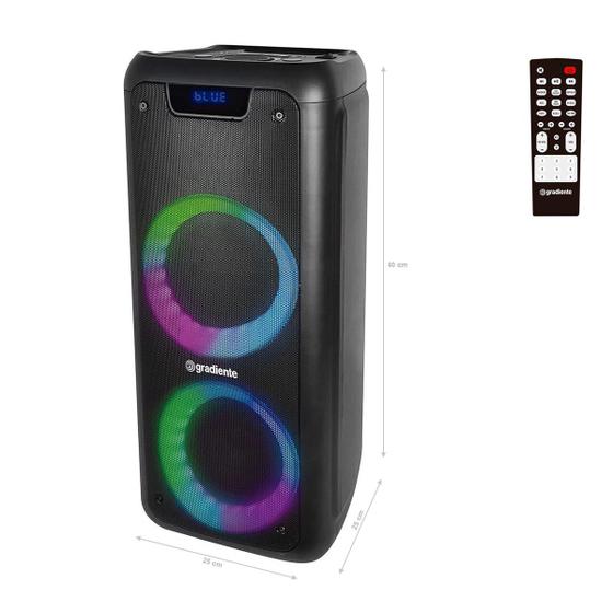 Imagem de Caixa De Som Bluetooth Gradiente Bass Boom Rgb 400w Rms