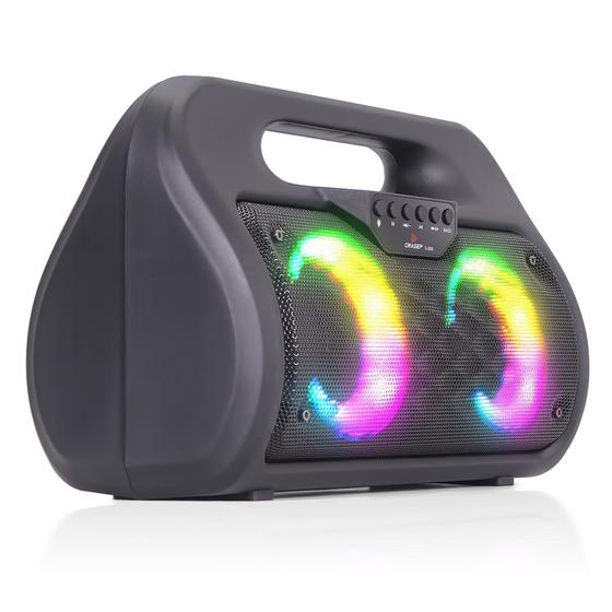 Imagem de Caixa de Som Bluetooth Led Rgb Com Alça Portátil Tws FM Celular Smartphone Mp3 Mp4 Players - Grasep