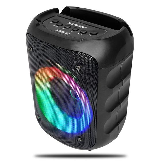 Imagem de Caixa de som bluetooth LED RGB portátil TWS Estéreo real sem fio
