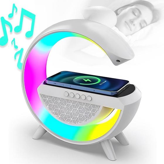 Imagem de Caixa De Som Bluetooth Luminária Rgb Induçao G Speaker