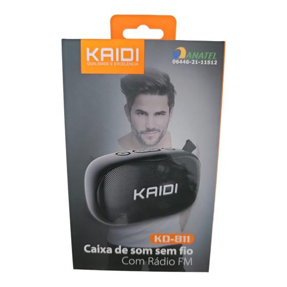 Imagem de  Caixa De Som Bluetooth Microfone Embutido Fm Kaidi Kd 811