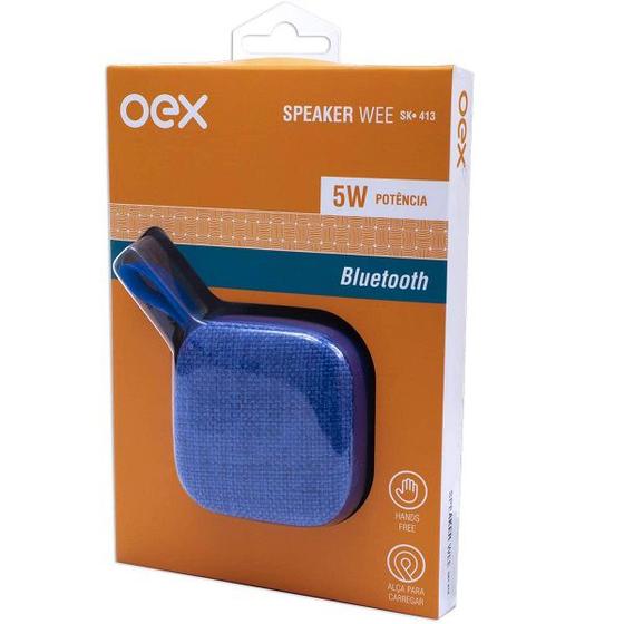 Caixa de Som Oex Wee - Azul Sk413