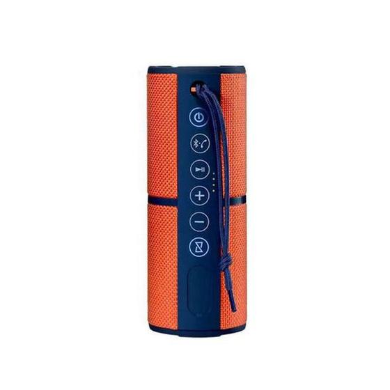 Imagem de Caixa de Som Bluetooth Multilaser SP246 Mini Waterproof 15W Laranja Azul
