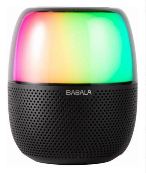 Imagem de Caixa De Som Bluetooth Portatil Com Luz Led Sabala Dr-102