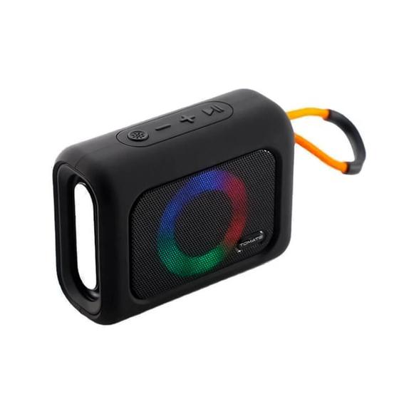 Imagem de Caixa De Som Bluetooth Portátil Recarregável Com LED - Tomate