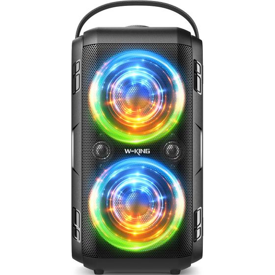 Imagem de Caixa de Som Bluetooth Portátil W-KING T9-2 - 180W Pico/80W RMS - 4 Drivers