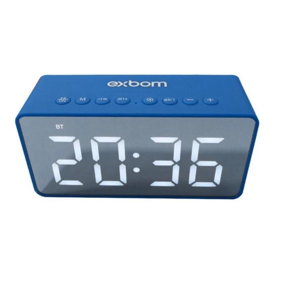 Imagem de Caixa De Som Bluetooth Relógio Digital Led - ul