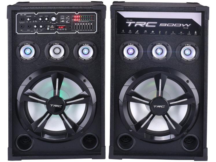 Caixa de Som Bluetooth TRC 399 Amplificada 900W Menor preço em Caixa de Som Bluetooth TRC 399 Amplificada 900W