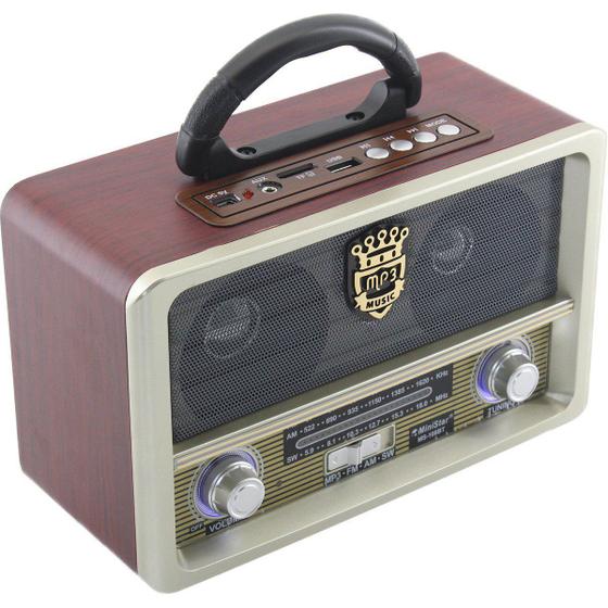 Caixa De Som Bluetooth USB SD Rádio FM Dourado MS108BT - Gici Tech ...