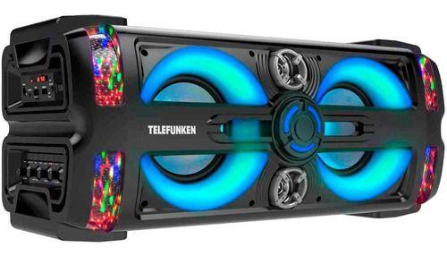 Imagem de Caixa De Som Bluetooth/usb/sd Telefunken Neon 25 Portátil Cor Preto 110v/220v