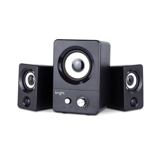 Imagem de Caixa de som Bright MINI Home SUBWOOFER 2.1 USB PRETO