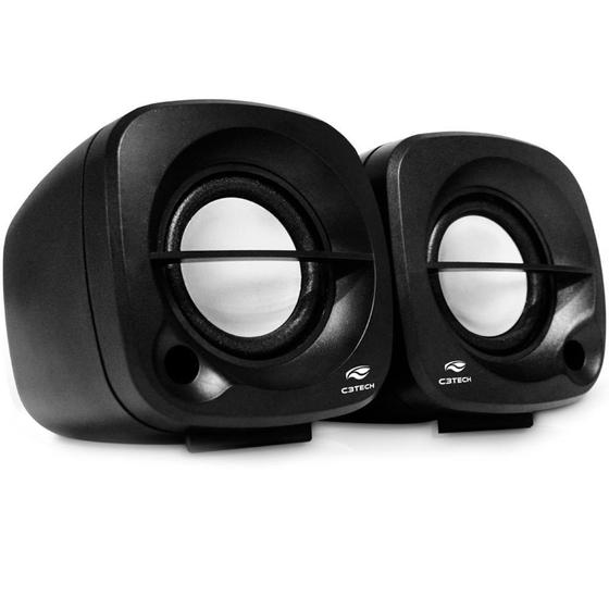 Imagem de Caixa de Som C3Tech 2.0 Portátil 3W RMS Preta - SP-303BK