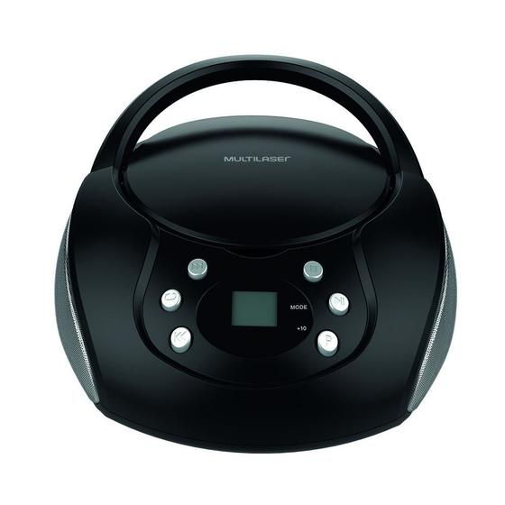 Imagem de Caixa de Som CD Boombox Multilaser Rádio FM 20W AUX/USB SP337