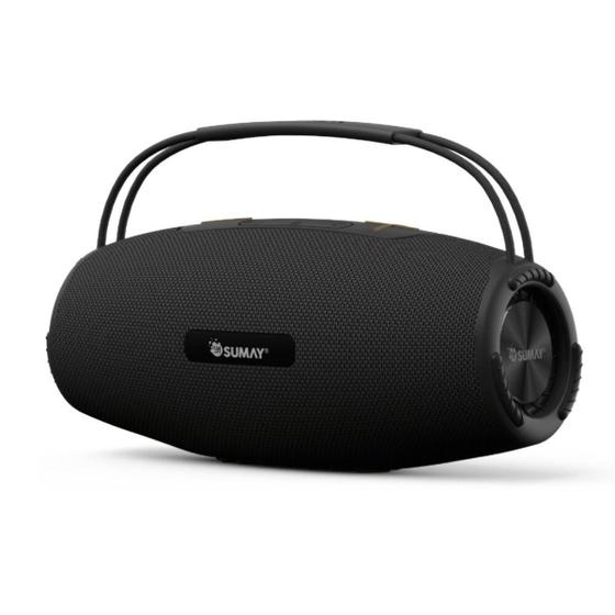 Imagem de Caixa de Som Com Bluetooth Sumay Moonbox Preta Com 60 RMS