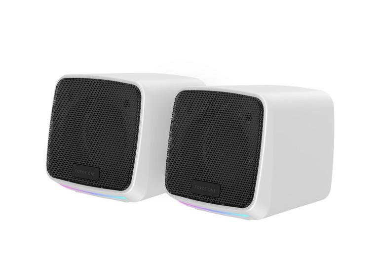 Imagem de Caixa De Som Force One Explorer White/Rgb/Usb/3W