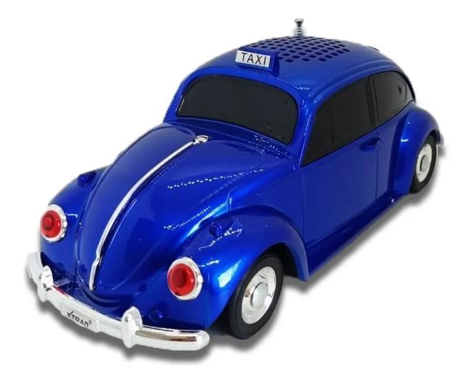 Caixa de Som Xtrad Fusca Bug Car Azul Ws-1939