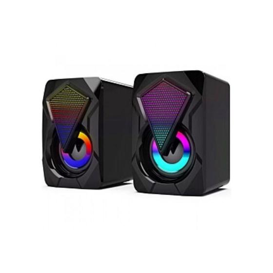 Caixa de Som Gamer Estéreo Xtrad Xdg1005 Luz Rgb P2 e Usb 5V Menor preço em Caixa de Som Gamer Estéreo Xtrad Xdg1005 Luz Rgb P2 e Usb 5V