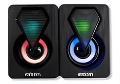 Imagem de Caixa de som Gamer Exbom para PC - 6W, LED Rainbow, cabo 1M, REF: CS-C20