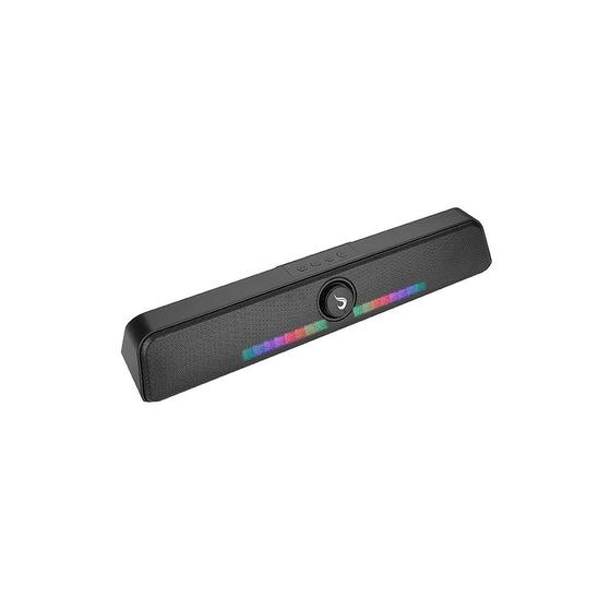 Caixa de Som Gamer Rise Mode Aura Sound S6, RGB Rainbow, Bluetooth, 5W*2, Preto - RM-SP-06-RGB Menor preço em Caixa de Som Gamer Rise Mode Aura Sound S6, RGB Rainbow, Bluetooth, 5W*2, Preto - RM-SP-06-RGB
