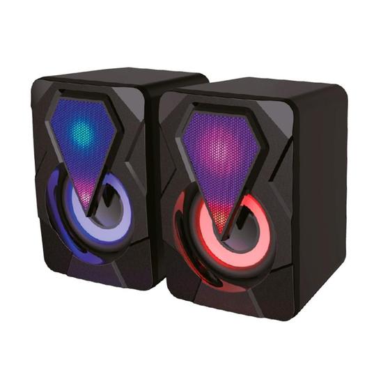 Caixa de Som Gamer X-Cell , LED RGB, 10W, USB, P2 - XC-CM-17 Menor preço em Caixa de Som Gamer X-Cell , LED RGB, 10W, USB, P2 - XC-CM-17