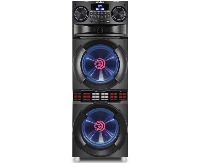 Imagem de Caixa De Som Gradiente GCA310 Power Party 1300w 2x Woofers 10 Polegadas Bluetooth e Karaoke GCA310