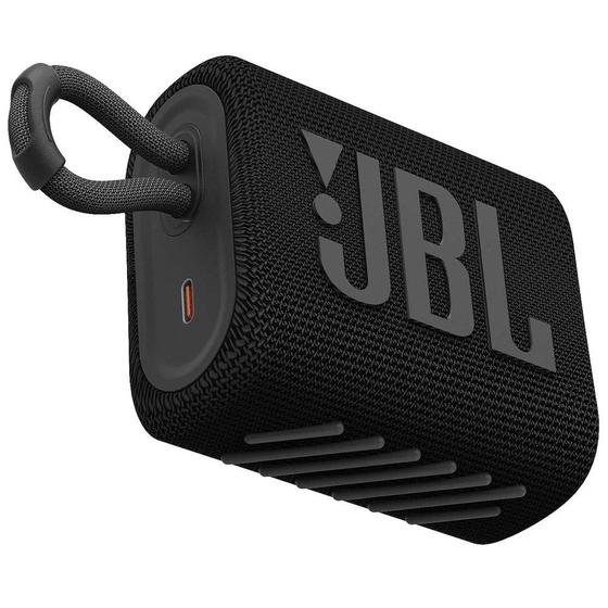 Imagem de Caixa de Som JBL GO3, Bluetooth, 4,2W RMS, À Prova d'Agua e Poeira - JBLGO3BLK